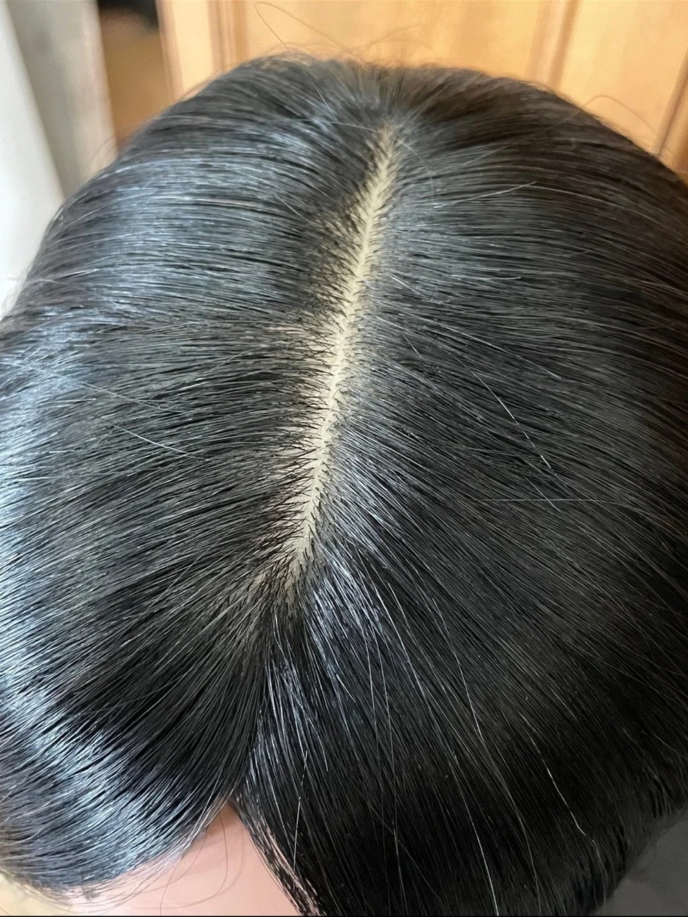 12” Human Hair Topper Clip In Hair Topper Crown Thinning Grey Coverage 5x5